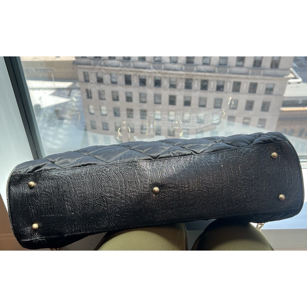 Brahmin Black Quilted Leather Briefcase - Picture 13 of 15